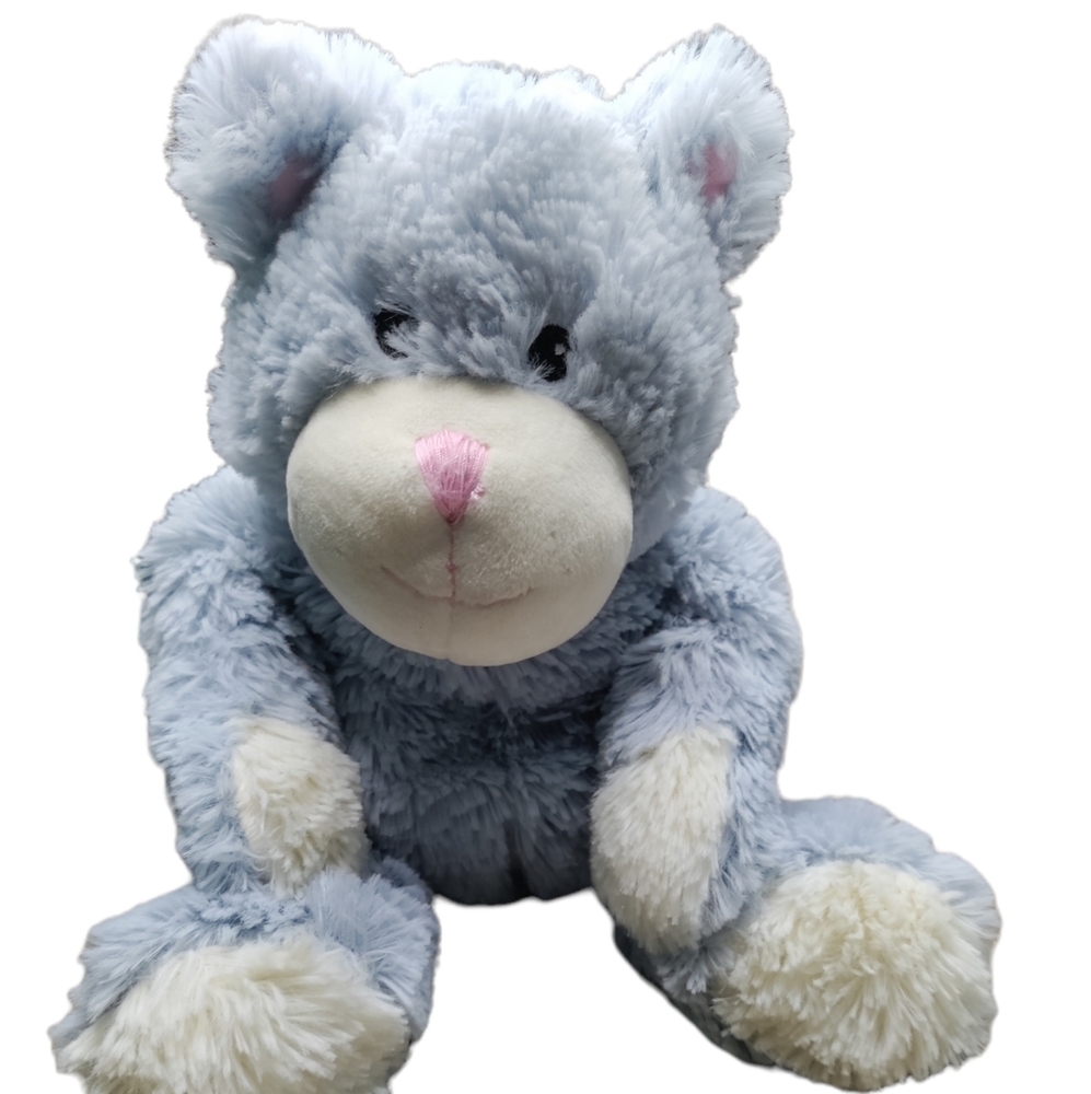 Warmies Plush Blue  Cat Microwaveable Heat Therapy toy  scented with lavender